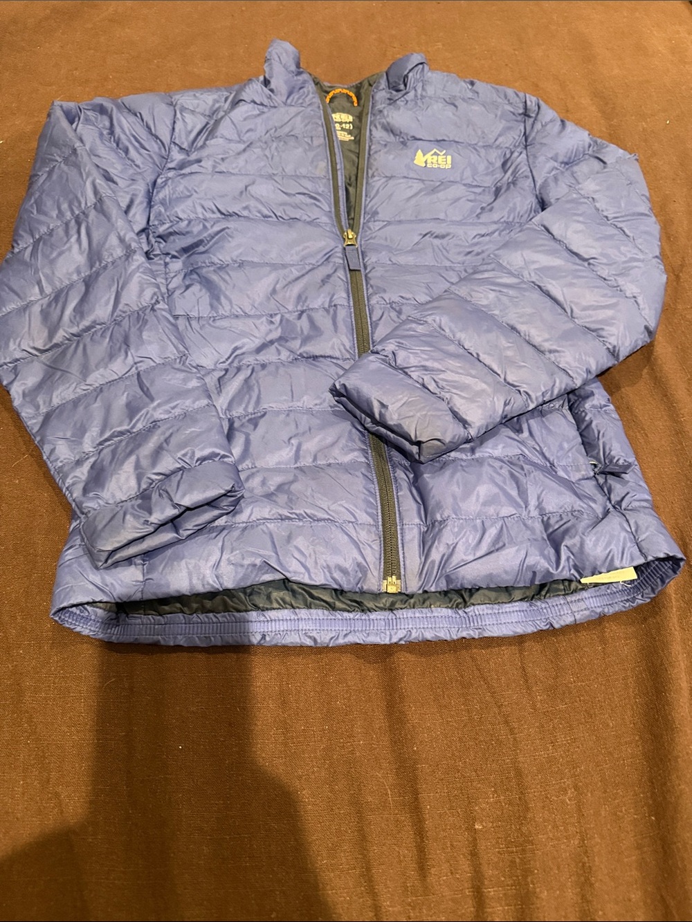 REI Kids Navy Blue Packable Puffer Jacket